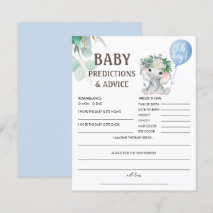 Baby Predictions   Elephant Blue Balloon Game
