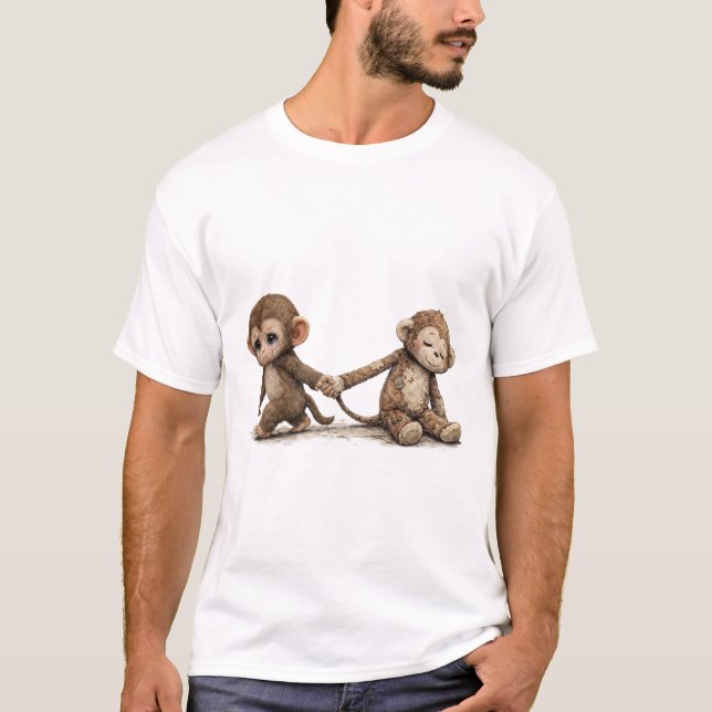 Baby Punch Monkey T-Shirt – Lonely Punch Monkey Cu (Devant)