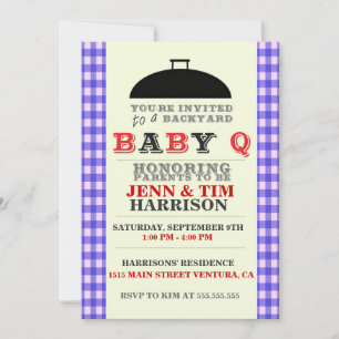 BaBy Q Baby Shower Invitations