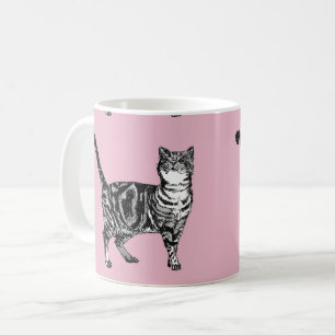 Baby rose Tabby chat Chats Art Mug