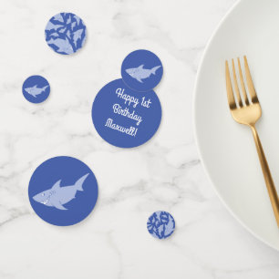 Baby Shark 1er anniversaire Table Décor Confetti