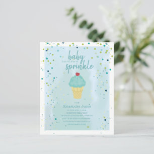 Baby shower à crème glacée bleu pour bébé à budget