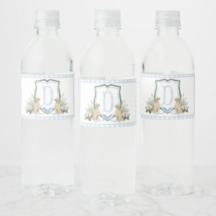 Baby shower à eau  à Chien bleu Étiquettes
