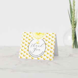 Baby shower à goutte de citron Merci Cartes