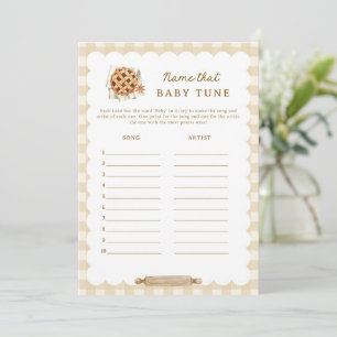 Baby shower À Tarte Nom Que Bébé Tune Cartes De Je