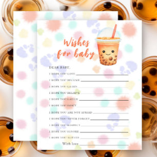 Baby shower à thé - vœux pour bébé