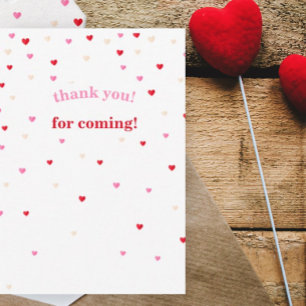 Baby shower à thème Heart Valentine Carte de remer