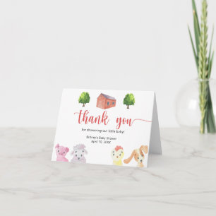 Baby shower agricole - merci