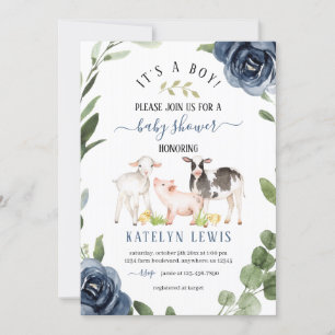 Baby shower agricole verdoyant Invitation