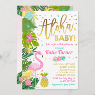 Baby shower Aloha Invitation Baby shower tropical