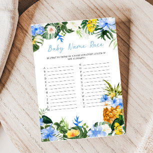 Baby Shower Aloha Pineapple Jeu de Course de Noms