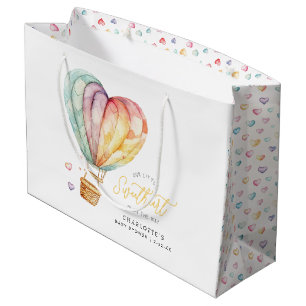 Baby shower amoureux Grand sac cadeau