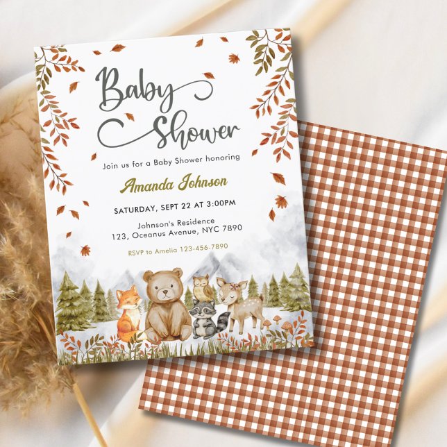 Baby Shower Animaux de la Forêt Rustique à Petit B (Créateur téléchargé)