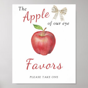 Baby shower Apple - Affiche Faveurs