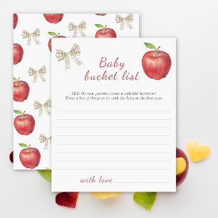Baby shower Apple - Baby bucket liste jeu