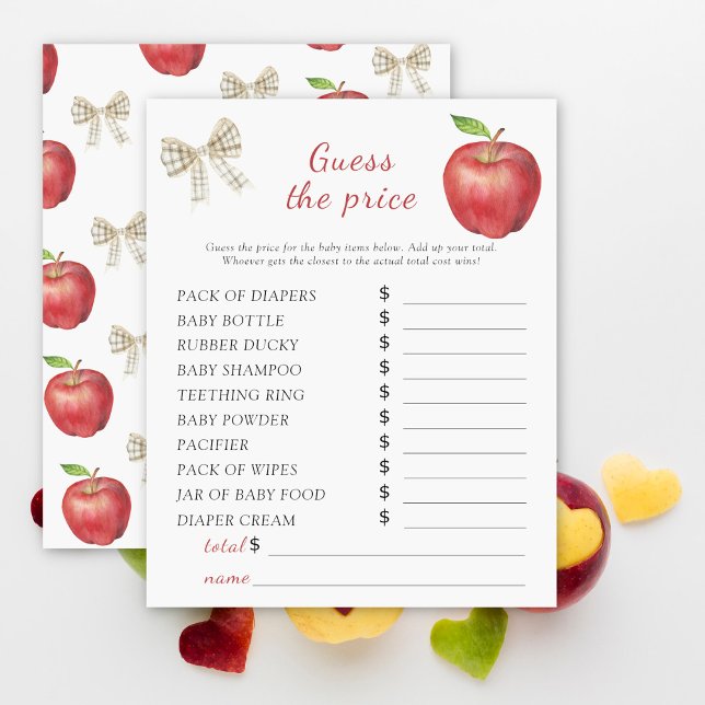 Baby shower Apple - Jeu devinez le prix (Créateur téléchargé)