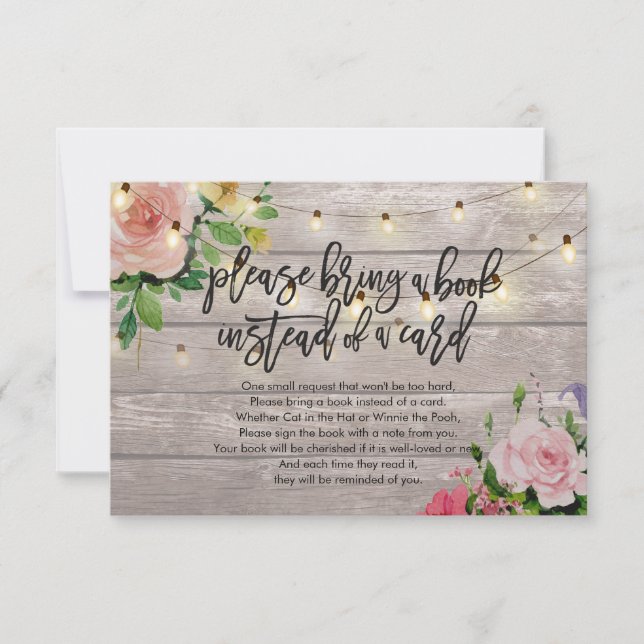 Baby shower Apportez un livre au lieu d'une carte (Devant)