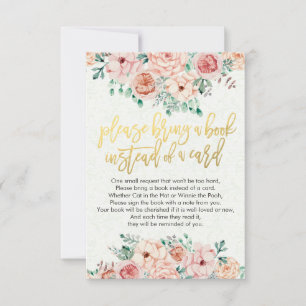 Baby shower Apportez un livre au lieu d'une carte