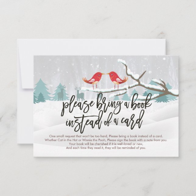 Baby shower Apportez un livre au lieu d'une carte (Devant)