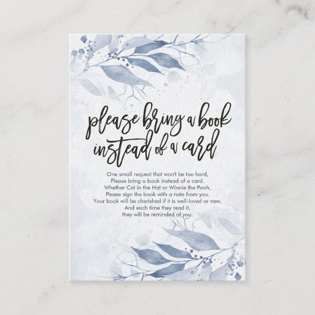 Baby shower Apportez un livre au lieu d'une carte (Devant)