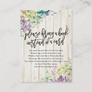 Baby shower Apportez un livre au lieu d'une carte
