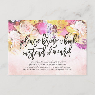 Baby shower Apportez un livre au lieu d'une carte