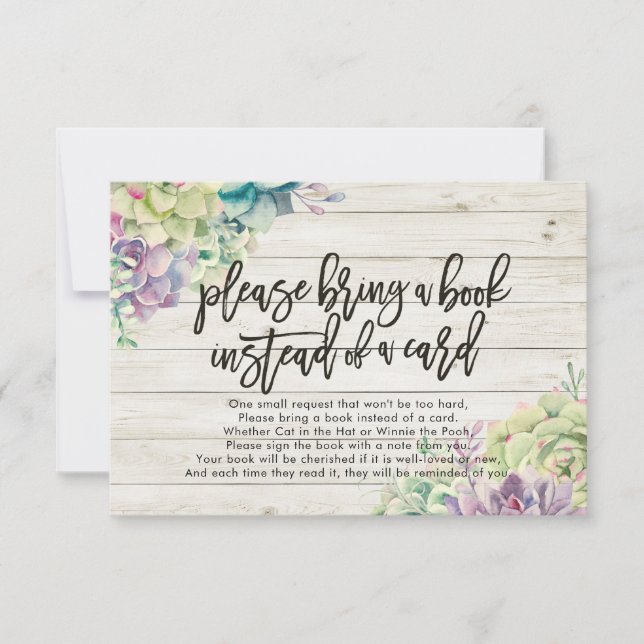 Baby shower Apportez un livre au lieu d'une carte (Devant)