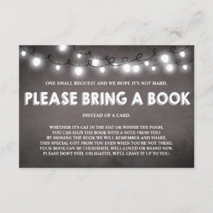 Baby shower Apportez une carte de livre Les lumièr