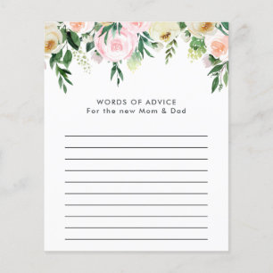 Baby shower aquarelle jeu floral