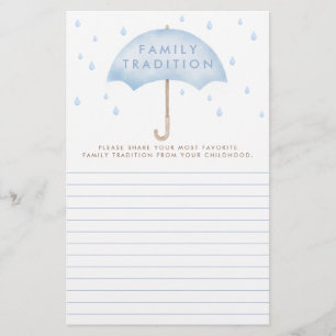 Baby shower Aquarelle Tradition Familiale Favorite