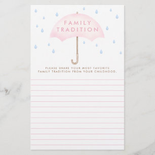 Baby shower Aquarelle Tradition Familiale Favorite