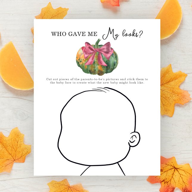 baby shower arc citrouille Qui m'a donné Mon look? (Créateur téléchargé)