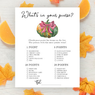 baby shower arc citrouille Whats dans votre sac à 