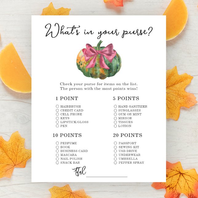 baby shower arc citrouille Whats dans votre sac à  (Créateur téléchargé)