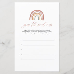 Baby shower Arc En Ciel Devinez Le Bébé Sweet Mess