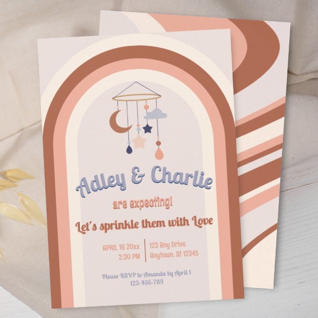 Baby shower arc-en-ciel Super rétro-neutre (Créateur téléchargé)