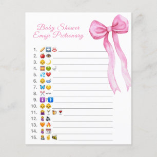 Baby shower arc rose émoticône jeu pictural