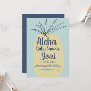 Baby Shower Art Bébé Thème Tropical Été Aloha Anan