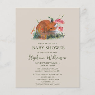 Baby Shower Automne Renard des Bois à petit budget