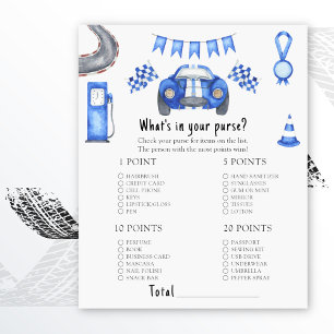 Baby shower automobile de course Whats dans votre