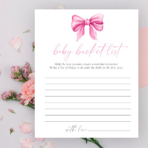 Baby shower avec un thème marin - Jeu de la liste