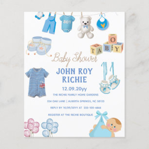 Baby shower   Baby Boy Blue