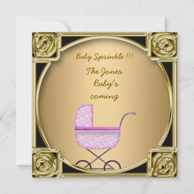 Baby shower Baby Sprinkle invitation (Devant)