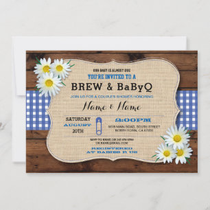 Baby shower BABYQ et brasserie Invitation de tourn