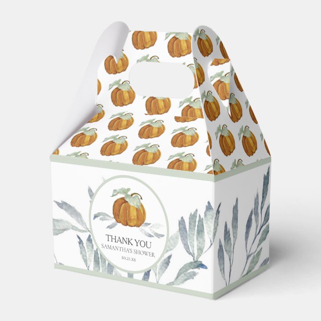 Baby shower Ballotins Automne Petit Citrouille (Verso)