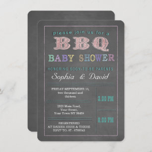 Baby shower Barbecue Barbecue Invitation personnal