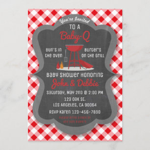 Baby shower Barbecue Invitation - Baby-Q Party