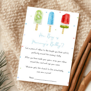 Baby Shower Bâton de Glace Bleu Quelle est la Tail