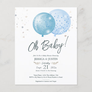 Baby shower Bébé Bleu Ballons