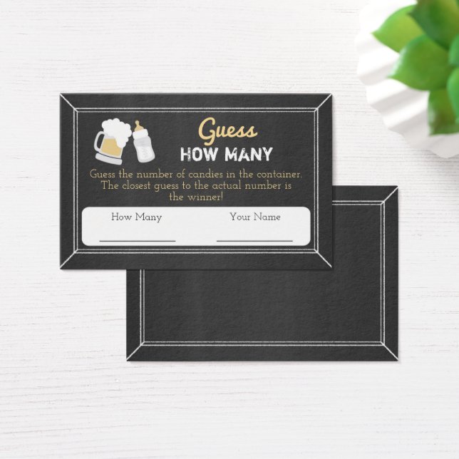 Baby shower Bébé Brassage Devant Combien De Carte  (Bureau)